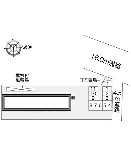 ★手数料０円★昭島市中神町　月極駐車場（LP）